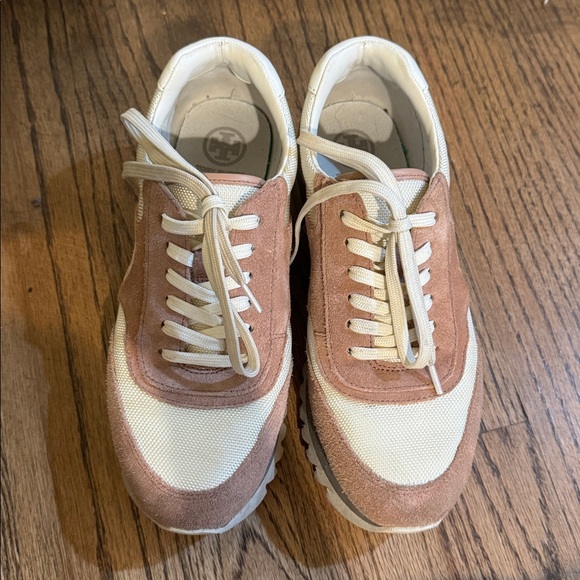 Tory Burch Blush and Cream Sneakers - Picture 2 of 5